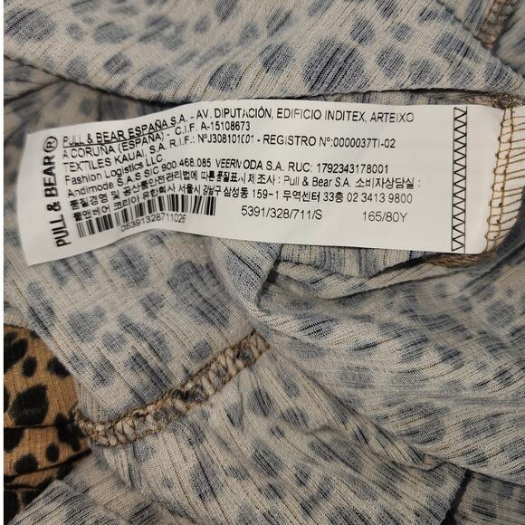 Pull & Bear Leopard Print Tiered Maxi Dress Women’s Size Small - Picture 8 of 11